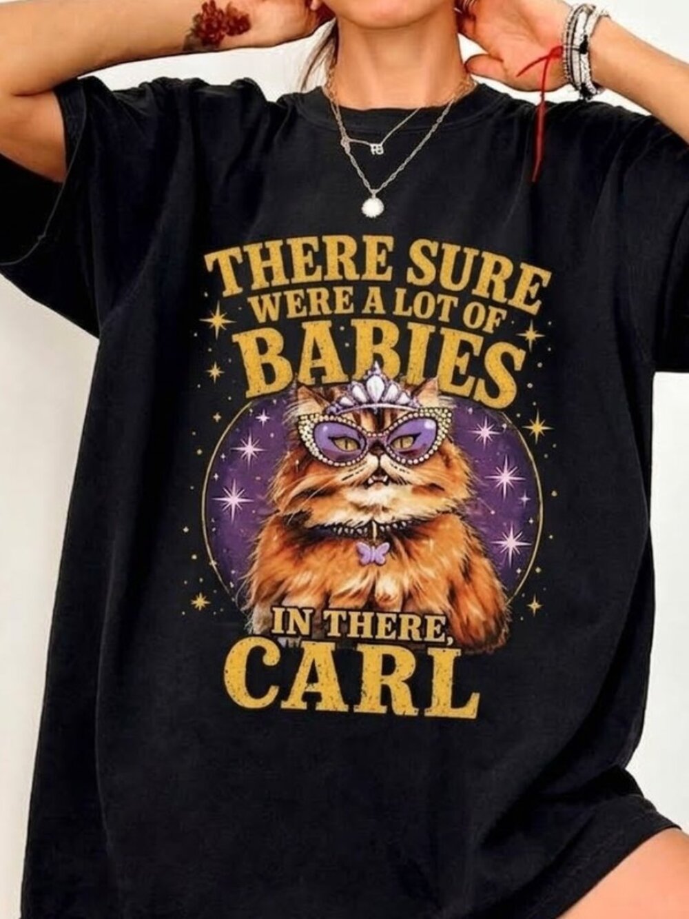 There Sure Were A Lot Of Babies In There Carl Princess Donut Graphic Tee